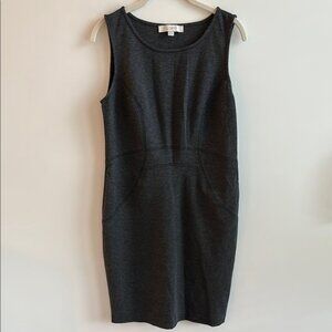 Loft Charcoal Gray Sleeveless Dress